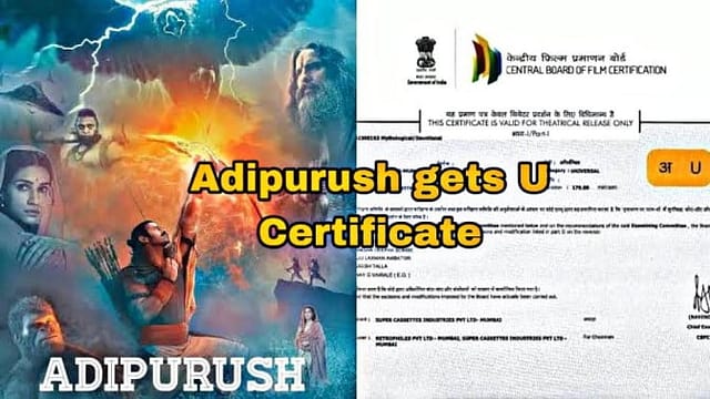Prabhas Adipurush Receives U-Certificate