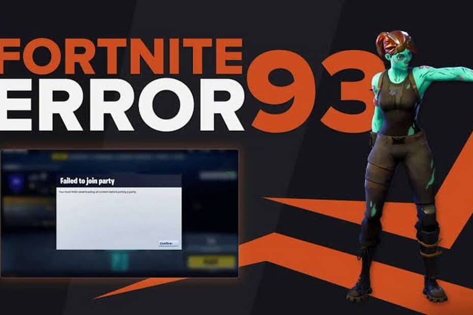 Fortnite Error Code 93